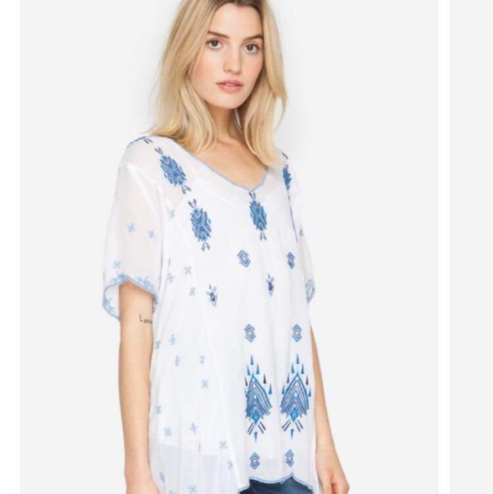 NWT Johnny Was Native Paneled Blouse